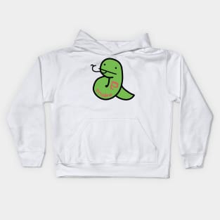 Chinese Zodiac Snake Doodle Art Kids Hoodie